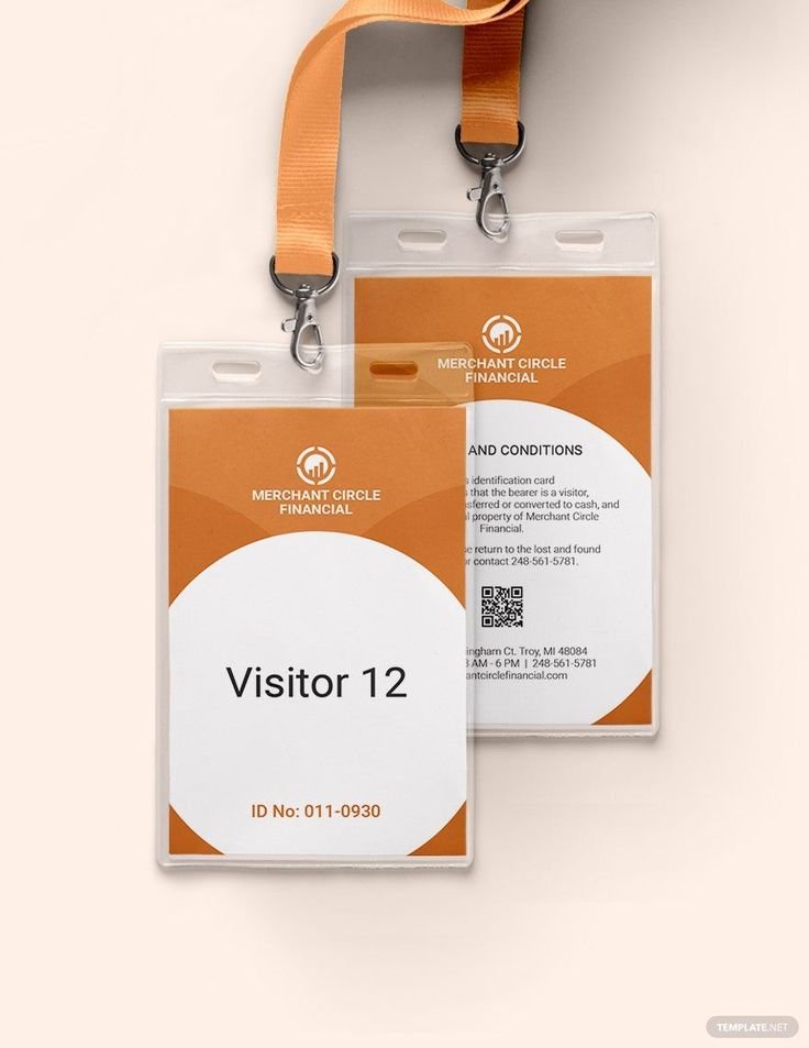 Visitor ID Badge