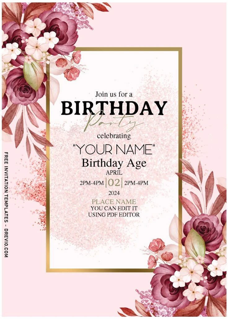 Birthday Invitation Card