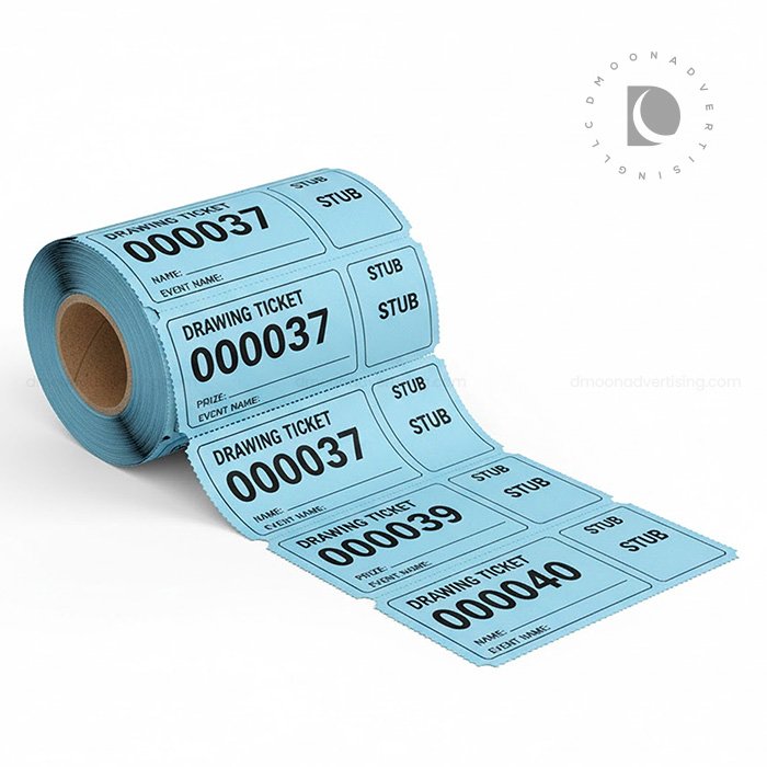 Sequential Numbered Raffle Tickets
