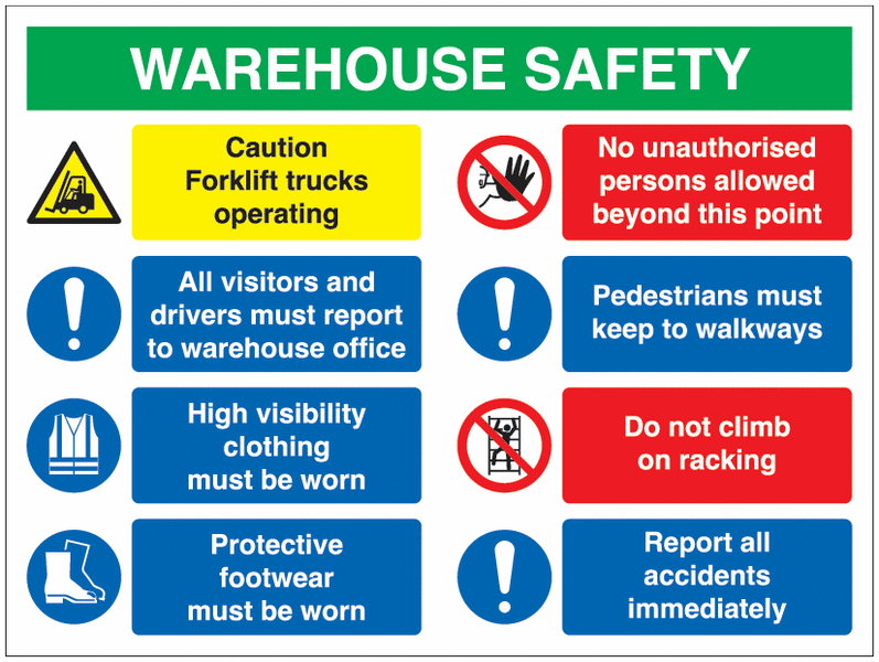 Warehouse Safety Signage