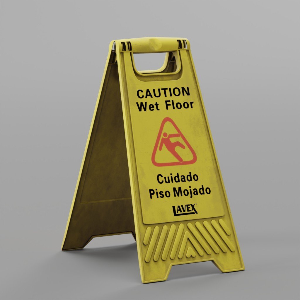 Caution Floor Sign Stand