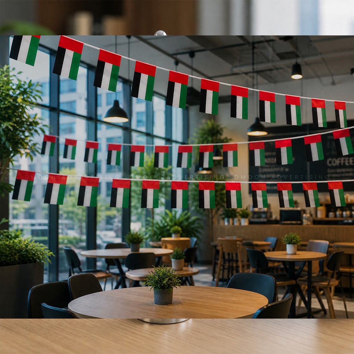 UAE Hanging Flags