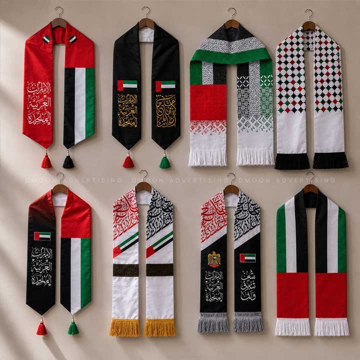 UAE Celebration Satin Scarf