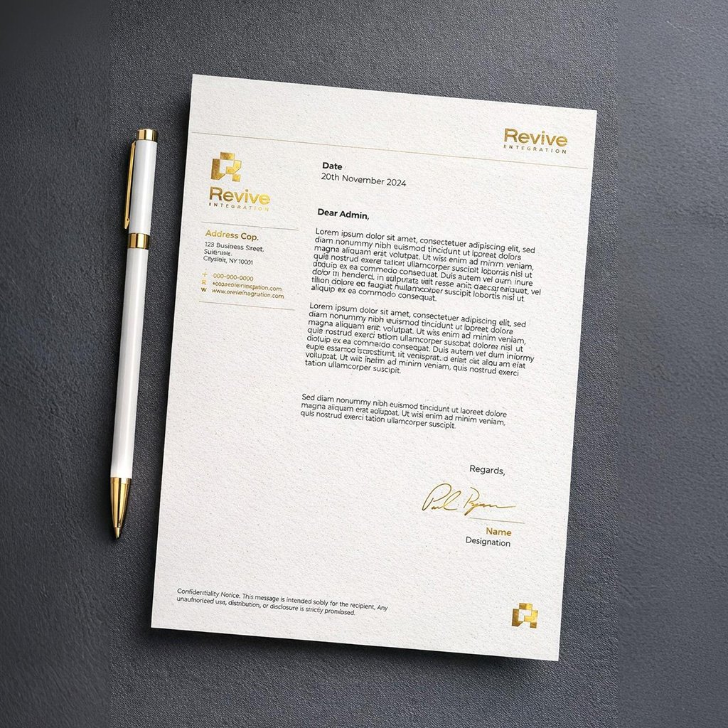 Foiled Letterhead