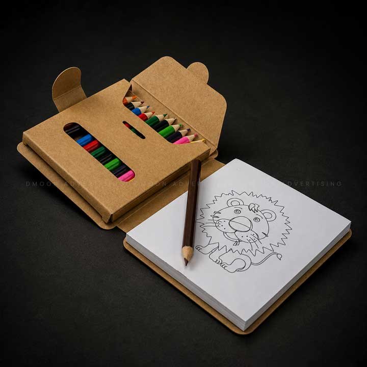 Children’s Drawing Pad with Color Pencils