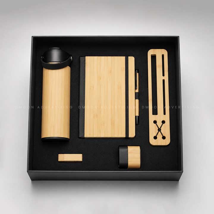 6-in-1 Bamboo Tech Executive Gift Set
