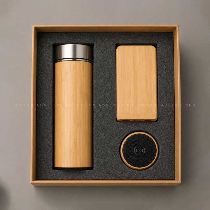 Eco-Friendly Bamboo Tech Gift Set